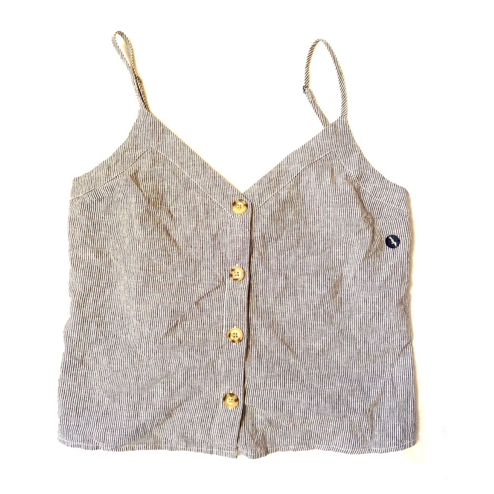 🎉3 for $20 NWT A&F Linen Striped Cami